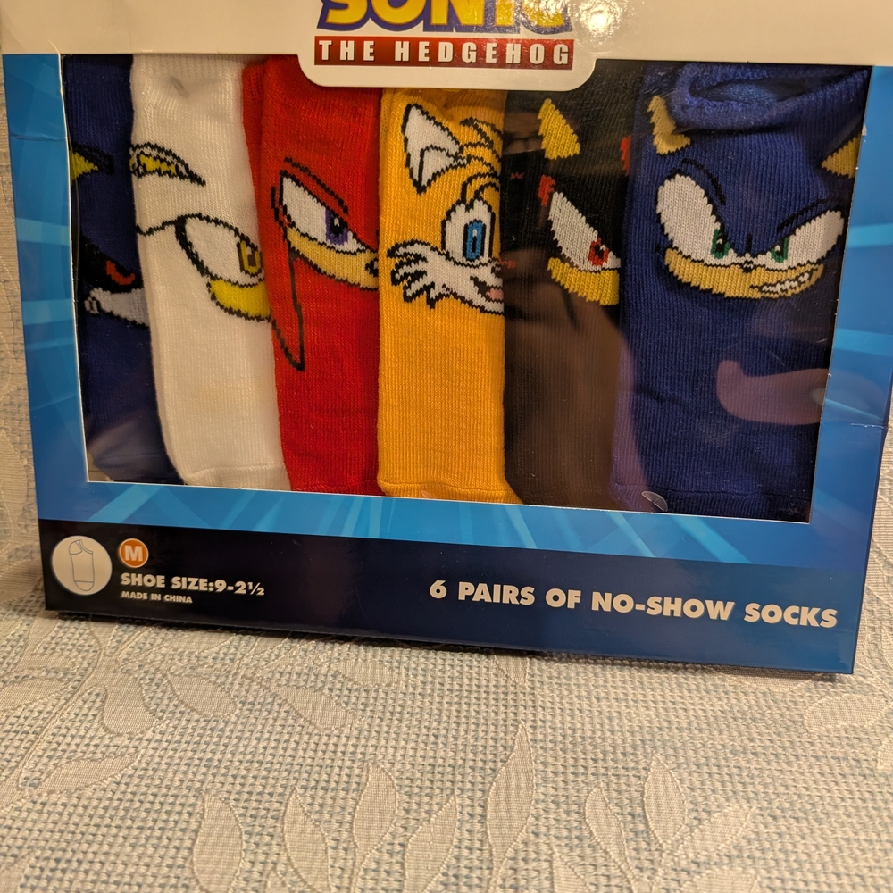 Boys Sonic The Hedgehog No-Show Socks - Multi-Color